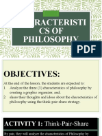 4 - Characteristics of Philosophy