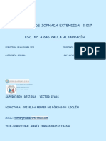 Proyecto de Jornada Extendida 2.017: Esc. #4.646 Paula Albarracín