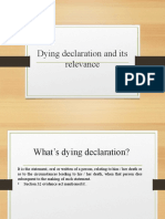 Dying Declaration Admissibility