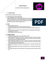 S & R (Support Dan Resisten) : Materi Tahap 1