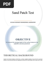 Sand Patch Method for Texture Depth | PDF | Sand | Road Surface