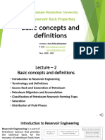 Basic Concepts of Reservoir Rock Properties