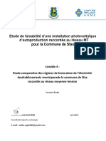 Etude de Faisabilité D'une Installation Photovoltaïque D'autoproduction Raccordée Au Réseau MT Pour La Commune de Sfax