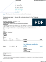 Cuidado Parental y Desarrollo Socioemocional en La Primera Infancia