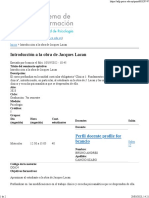 Introducción A La Obra de Jacques Lacan: Perfil Docente Profile For Bcancio