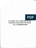 El Control de La Legalidad de Los Convenios Colectivos Por Parte de La Administración