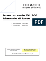 Inverter Serie WL200 Manuale Di Base: - Ingresso Monofase Classe 200 V - Ingresso Trifase Classe 400 V