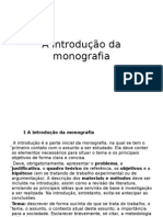 A Introdução Da Monografia