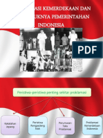 Proklamasi Kemerdekaan Dan Terbentuknya Pemerintahan Indonesia