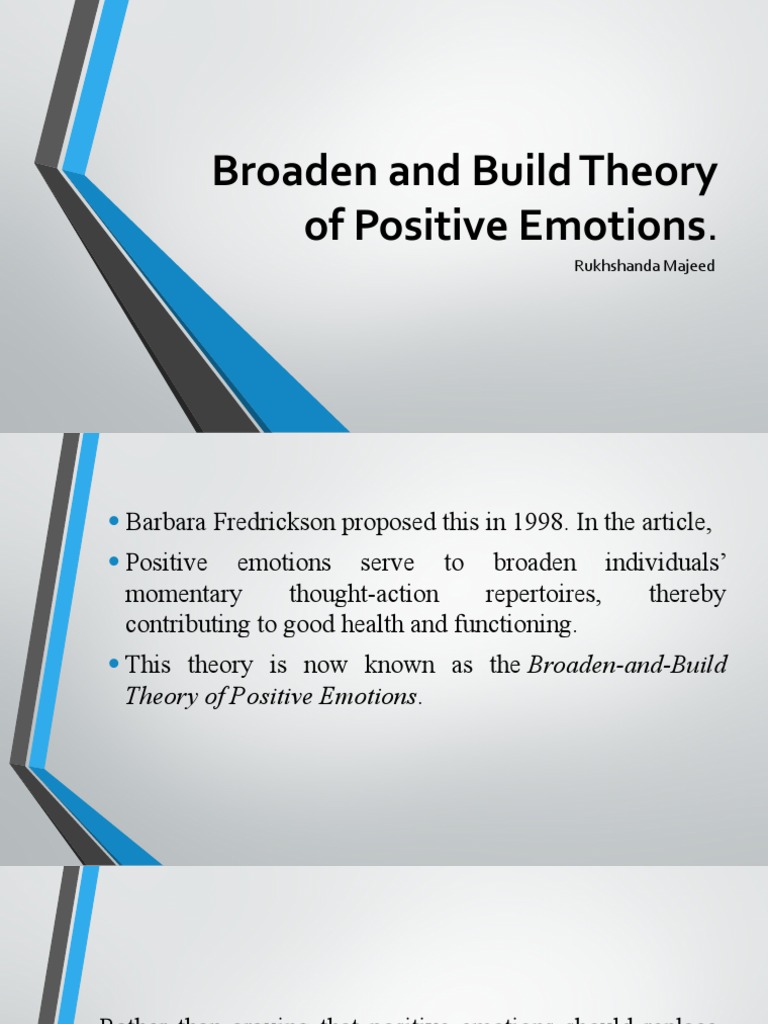 Broaden-and-Build Theory Overview | PDF