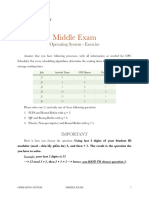 HCMC UT June 7 2020 OS Exam Scheduling Algorithms