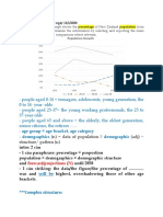 Demographics Demographic: - (N) Data of Population (Adj) Structure/ Pattern (N)