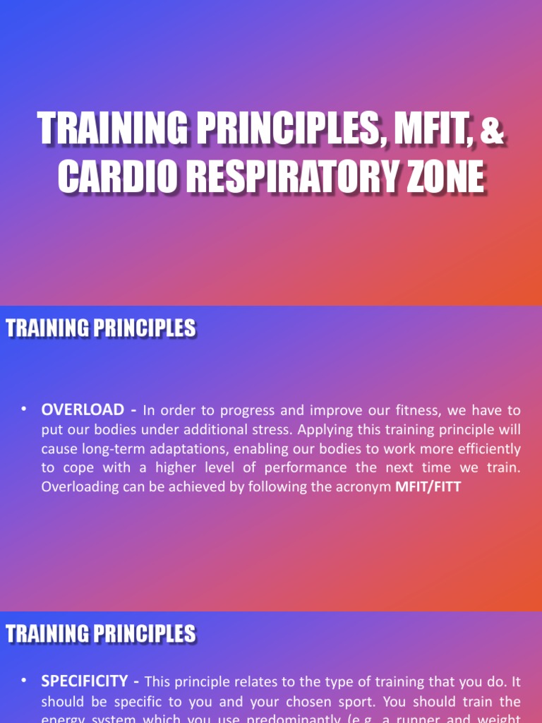 Week 3 4 Training Principle | PDF | Strength Training | Physical Fitness