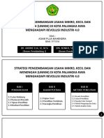 Strategi Pengembangan Usaha Mikro, Kecil Dan Menengah (Umkm) Di Kota Palangka Raya Menghadapi Revolusi Industri 4.0