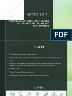 Effects of Ap On Health, Animals, Vegetation, Materials and Environment