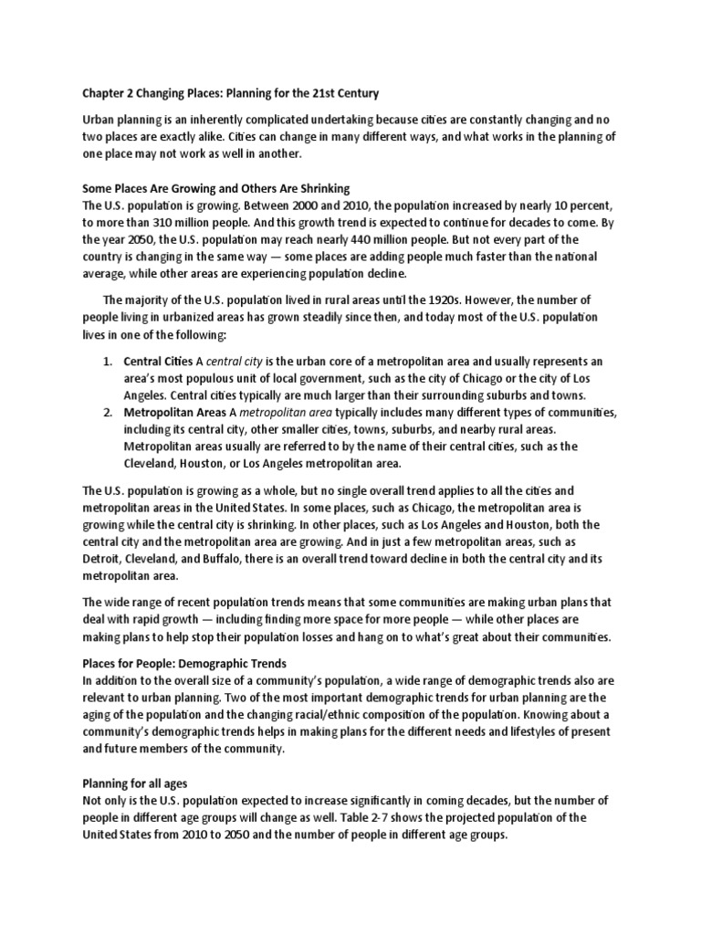Urban Planning Trends for 21st Century | PDF | Environmental ...