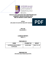 Faculty of Plantation and Agrotechnology Universiti Teknologi Mara (Uitm) Melaka Branch Jasin Campus AT110