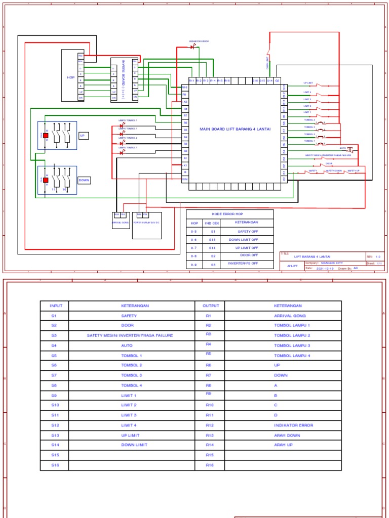 Schematic - LIFT BARANG 4 LANTAI - 2021-12-19 | PDF
