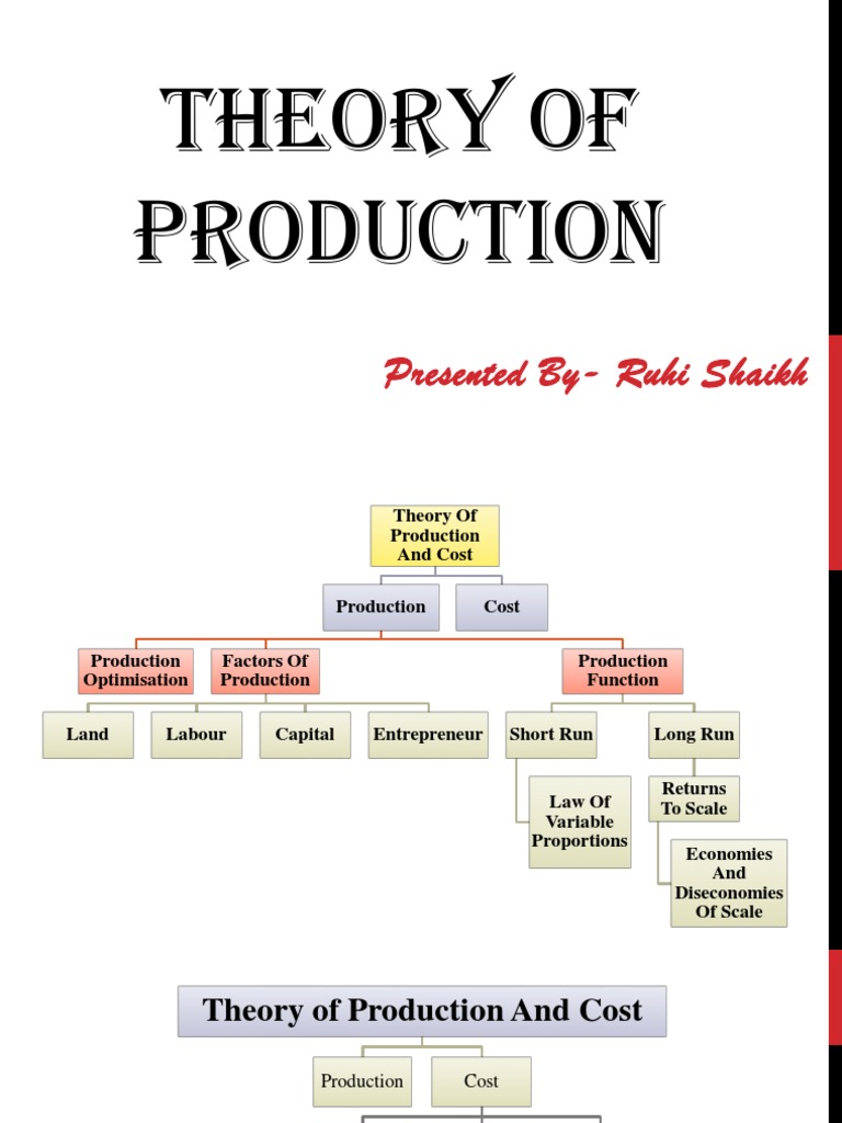 Theoryof Production PDF Capital (Economics) Production Function