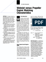 Waterjet Versus Propeller Engine Matching Characteristics: Is So