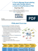 Fdalabel: A Tool To Manage Drug-Labeling Documents With Flexible Search Capabilities Used in Drug Reviews at Fda