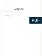 What Is A Survey?: Fritz Scheuren