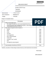 Form 1 Deklarasi Sehat: Jl. Mayjend Suprapto