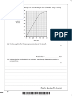 11 The Graph Shows How The Velocity of An Aircraft Changes As It Accelerates Along A Runway