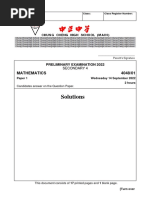 Solutions: Mathematics 4048/01