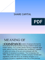 Understanding Share Capital and Company Formation