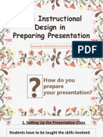 Basic Instructional Design in Preparing Presentations