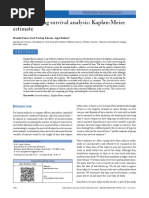 Kaplan-Meier Survival Analysis