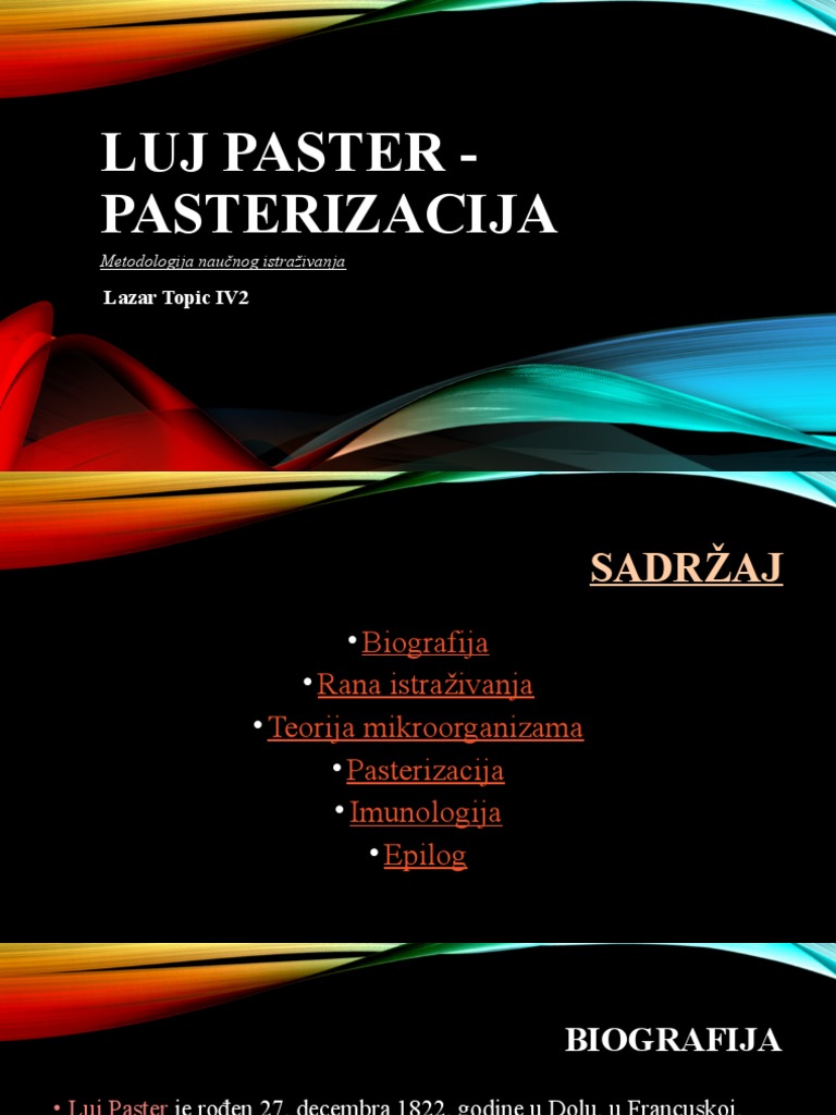 Luj Paster - Pasterizacija | PDF