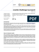 Proactive Security Challenge 64 report shows Comodo scored 97
