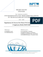 Projet de Fin D'Etude: D'Ingenieur D'Etat en Telecommunications Et Technologies de L'Information