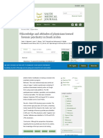 Knowledge and Attitudes of Physicians Toward Forensic Psychiatry in Saudi Arabia - Saudi Medical Journal