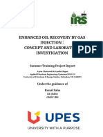 Enhanced Oil Recovery by Gas Injection: Concept and Laboratory Investigation