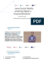 Programa Social Media, Marketing Digital y Emprendimiento