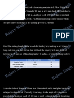 Broaching machine minimum time calculation