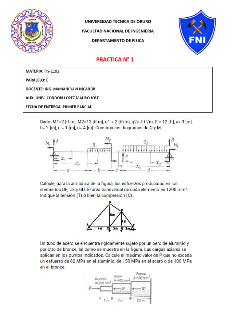 Practica N1 Fis-1102 I-23 - 090422 | PDF