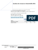 Déclaration de Ressources Trimestrielles RSA