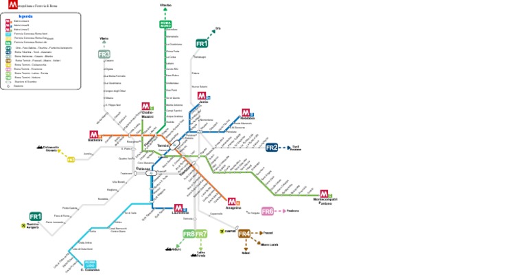 Metro Roma Mappa | PDF