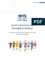 Level 1 Exercises For Strength & Balance: A Resource For Care Homes in NHS Forth Valley by Matthew Gallagher