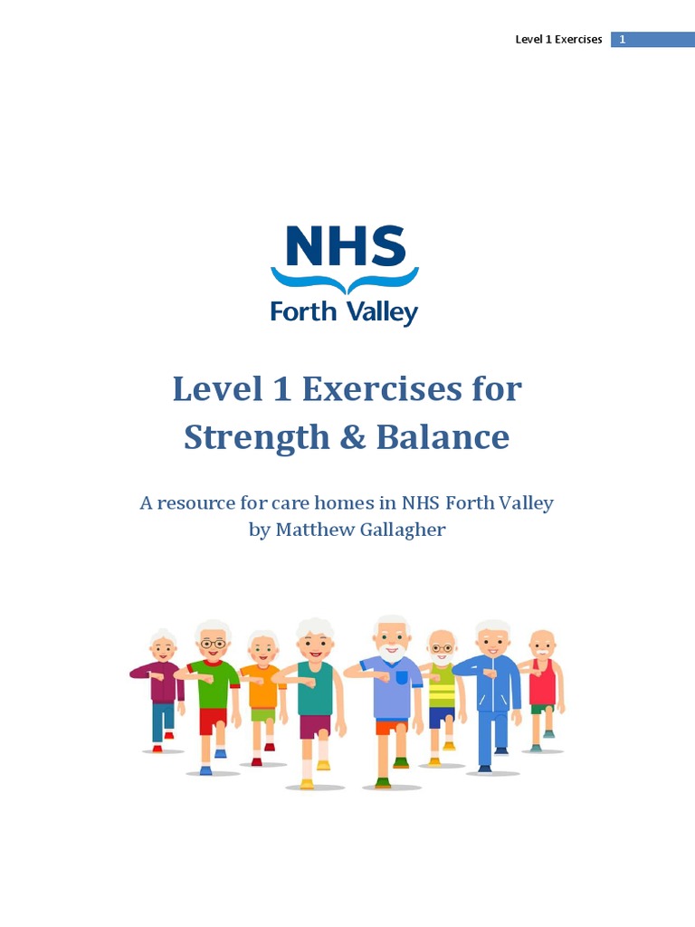Level 1 Exercises For Strength & Balance A Resource For Care Homes in