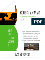 Extinct Animals: Presented by Eman Zafar From Class 7-A