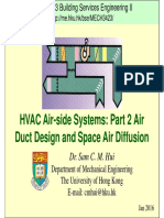 HVAC Air-side Systems: Part 2 Air Duct Design and Space Air Diffusion