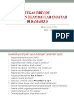 Tugas Individu Peradaban Islam Daulah Umayyah Di Damaskus: Eko Purwanto, S.Pd.I Man 1 Sragen