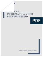 Readers Informatica Voor Bedrijfsbeleid: Samenvatting