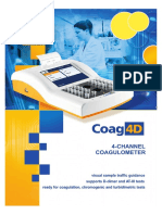 Coag 4d 4 Channel Coagulometer Semi Automated Coagulation Instrument