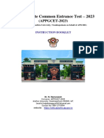 APPGCET-2023 Instruction Booklet